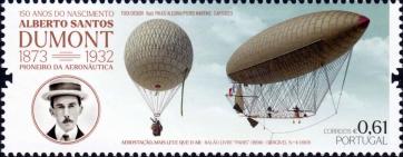 35. PORTUGAL - 2-wertige Serie „150. Geburtstag von Alberto Santos-Dumont", Mi.-Nr. 4901-02, Beispielabbildung Mi.-Nr. 4901